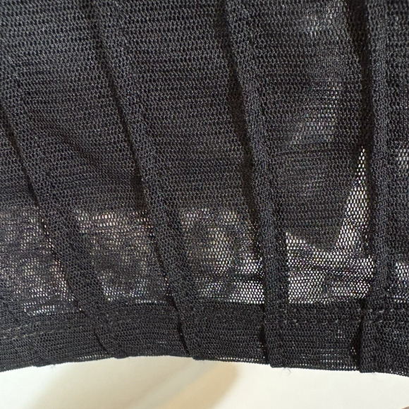 Y2K Mesh Top The Limited Fairy Grunge Large Black Witchy Goth Sheer Vintage - Picture 7 of 14